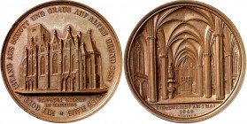 ARCHITEKTUR. 
DOME, MÜNSTER, KIRCHEN, KAPELLEN. 
HAMBURG. St. Petri-Kirche. Medaille 1849 (v. Wilkens, Bremen) a. d. Weihe der 1842 abgebrannten St....