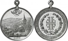 ARCHITEKTUR. 
DOME, MÜNSTER, KIRCHEN, KAPELLEN. 
HERSFELD. Stiftskirche. Medaille. 1899 Erinnerung an das XI. Turnfest des VII. Deutschen Kreises 1....