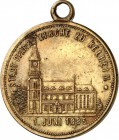 ARCHITEKTUR. 
DOME, MÜNSTER, KIRCHEN, KAPELLEN. 
KELHEIM. Stadtpfarrkirche. Medaille 1885 (o. Sign.) a.d. Konsekration (Weihe) der restaurierten Kir...