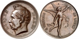 PERSONEN. 
MEDIZINER, darunter Sammlung Dr. Bösing. 
MOOREN, Dr. Albert *1828 +1899. Medaille o.J. (um 1880) (v. Ch. Wiener) Kopf n.l. / E TENEBRIS ...