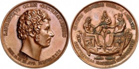 PERSONEN. 
MEDIZINER, darunter Sammlung Dr. Bösing. 
OKEN, Lorenz *1779 Bohlsbach b. Offenburg +1851 Zürich. Medaille o.J. (1833) (v. F. König, b. L...