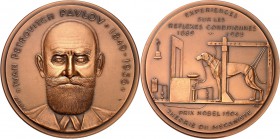 PERSONEN. 
MEDIZINER, darunter Sammlung Dr. Bösing. 
PAWLOW, Iwan Petrowitsch *1849 Rjasan +1936 Sankt Petersburg. Medaille 1978 (v. A. Bloc) Kopf v...