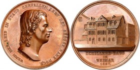 PERSONEN. 
MEDIZINER, darunter Sammlung Dr. Bösing. 
SCHILLER, Friedrich von *1759 Marbach +1805 Weimar. Medaille 1847 (v. A. Facius) a.d. Ankauf s....