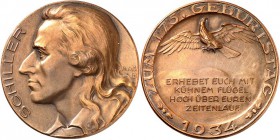 PERSONEN. 
MEDIZINER, darunter Sammlung Dr. Bösing. 
SCHILLER, Friedrich von *1759 Marbach +1805 Weimar. Medaille 1934 (v. H. Zimmermann, b. M&W, St...