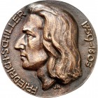 PERSONEN. 
MEDIZINER, darunter Sammlung Dr. Bösing. 
SCHILLER, Friedrich von *1759 Marbach +1805 Weimar. Medaille o.J. (1979) (v. J. Rem\'e9nyi) a.d...