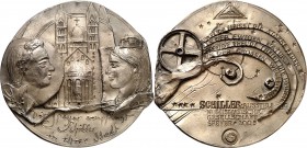 PERSONEN. 
MEDIZINER, darunter Sammlung Dr. Bösing. 
SCHILLER, Friedrich von *1759 Marbach +1805 Weimar. Medaille 2005 (v. P.-G. Güttler) a.d. Schil...