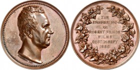 PERSONEN. 
MEDIZINER, darunter Sammlung Dr. Bösing. 
WILMS, Robert Friedrich *1824 +1880. Medaille 1880 (v. Weigand) a.s. Tod. Kopf n.r. // 7 Z. Tex...