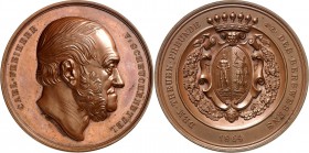 PERSONEN. 
MONTANIST. 
SCHEUCHENSTUEL, Carl Frh. von *1792 +1867. Medaille 1864 (v. Radnitzky) auf seinen Abschied aus dem Staatsdienst. Kopf n.r. /...