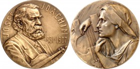 PERSONEN. 
MUSIKER und KOMPONISTEN. 
JOACHIM, Joseph *1831 Kittsee bei Pressburg +1907 Berlin. Medaille 1907 (v. E. Torff, b. AWES-Münze Berlin) a.d...