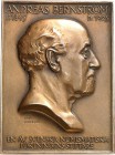 PERSONEN. 
NUMISMATIKER. 
BERNSTRÖM, Andreas *1845 +1925. Eins. Plakette 1926 (v. Erik Lindberg) a.s. Tod. Büste n.r. Br-57x42 mm. Schmidt 178. . 
...