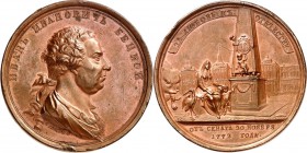 PERSONEN. 
PÄDAGOGEN und PHILOLOGEN. 
BETSKOY, Iwan Iwanowitsch *1704 Stockholm +1795 St.Peterburg. Medaille 1772 (v.&nbsp;J.G.Jaeger) gewidmet vom ...