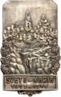 GESCHICHTE u. VERKEHRSWESEN. 
KRIEG und FRIEDEN. 
I. Weltkrieg 1914-1918. Ansteckplakette 1916 (o. Sign.) Sveta-Maria 1915-1916. Soldat an einem Han...