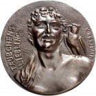 MEDAILLEURE des XIX. u. XX. Jh.. 
DEUTSCHLAND vor 1933. 
RETZLAFF Carl F.W.A. *1863 Berlin. Medaille o.J. (b. C. Poellath) Täubchens Liebling. Brb. ...