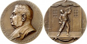 MEDAILLEURE des XIX. u. XX. Jh.. 
ÖSTERREICH. 
SCHÄFER, Hans *1875 Sternberg (Mähren) +. Medaille 1909 Ludwig GOTTSLEBEN, *1836 +1911, österr. Bühne...