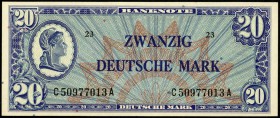 Bundesrepublik. 
Bank Deutscher Länder. 
20 Deutsche Mark o.D. (20.6.1948) C-A. Ros. 246a. . 

I