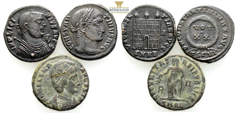 Ancient Bronze Coins…. 3 Pieces…Sold As Seen.No Returns.