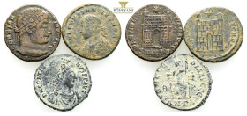 Ancient Bronze Coins…. 3 Pieces…Sold As Seen.No Returns.