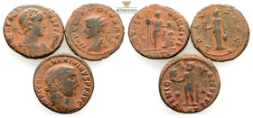 Ancient Bronze Coins…. 3 Pieces…Sold As Seen.No Returns.