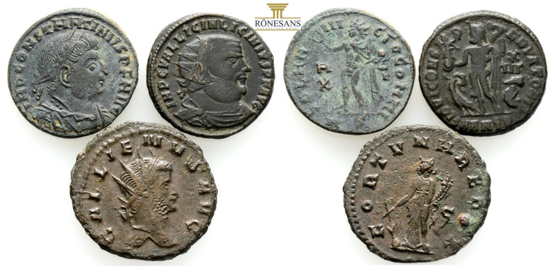 Ancient Bronze Coins…. 3 Pieces…Sold As Seen.No Returns.