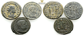 Ancient Bronze Coins…. 3 Pieces…Sold As Seen.No Returns.