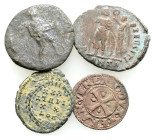 Ancient Bronze Coins…. 4 Pieces…Sold As Seen.No Returns.