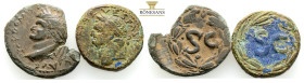 Ancient Bronze Coins…. 2 Pieces…Sold As Seen.No Returns.