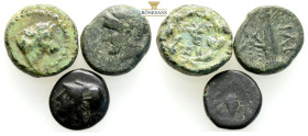 Ancient Bronze Coins….3 Pieces…Sold As Seen.No Returns.