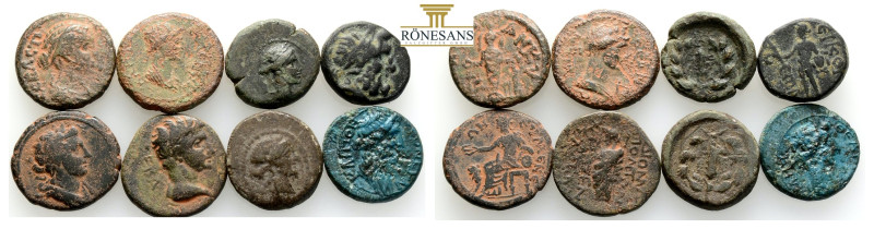 Ancient Bronze Coins….8 Pieces…Sold As Seen.No Returns.