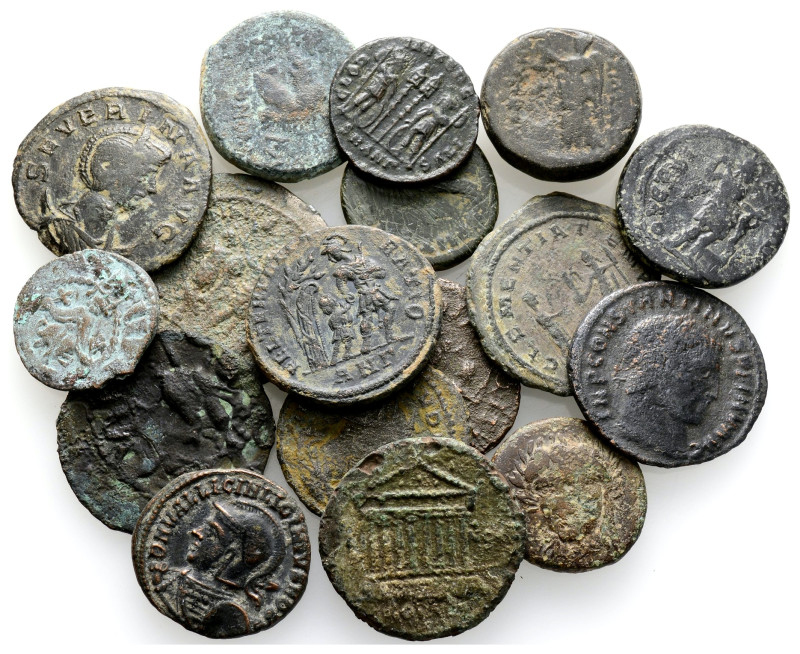 Ancient Bronze Coins….17 Pieces…Sold As Seen.No Returns.