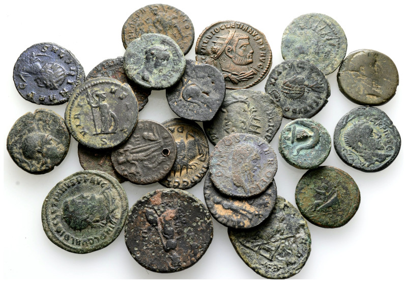 Ancient Bronze Coins…. 23 Pieces…Sold As Seen.No Returns.