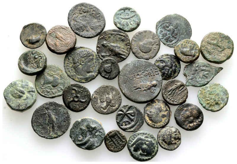 Ancient Bronze Coins….29 Pieces…Sold As Seen.No Returns.