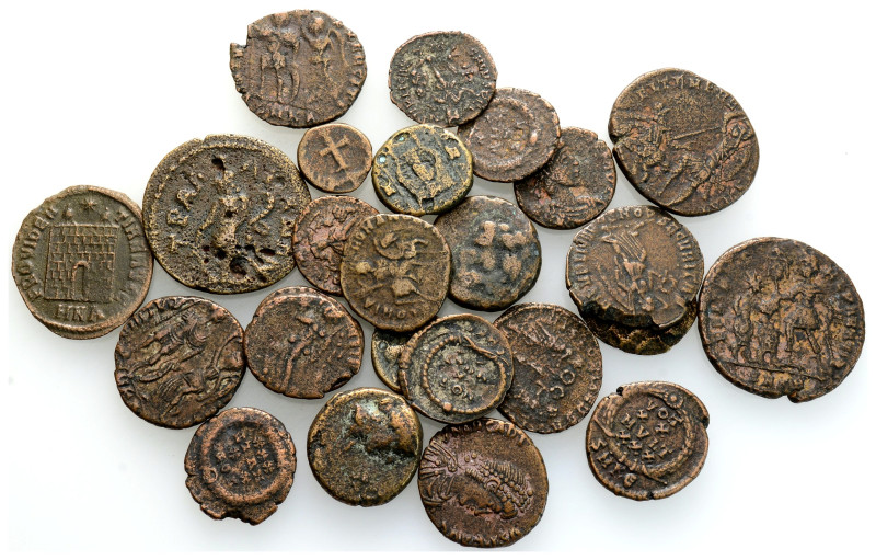 Ancient Bronze Coins….25 Pieces…Sold As Seen.No Returns.