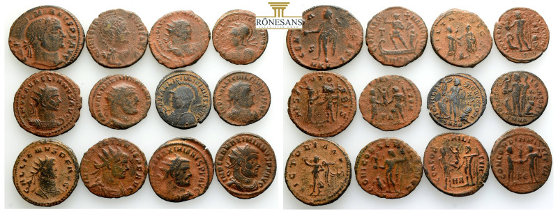 Ancient Bronze Coins….12 Pieces…Sold As Seen.No Returns.