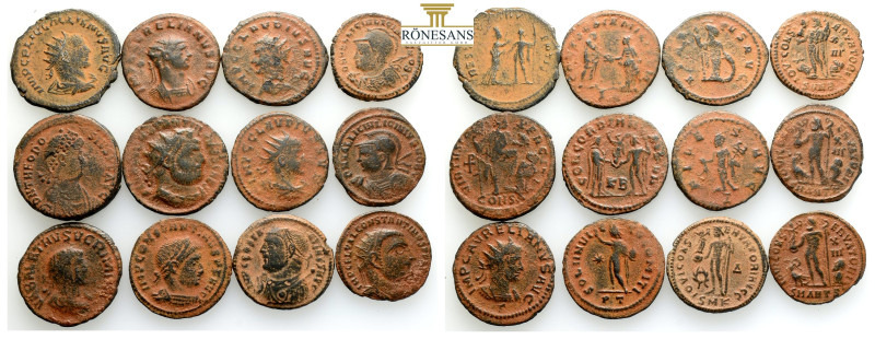 Ancient Bronze Coins….12 Pieces…Sold As Seen.No Returns.