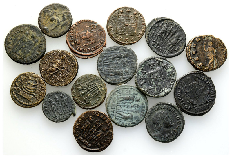 Ancient Bronze Coins…. 16 Pieces…Sold As Seen.No Returns.