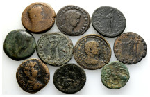 Ancient Bronze Coins…. 10 Pieces…Sold As Seen.No Returns.