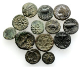 Ancient Bronze Coins…. 13 Pieces…Sold As Seen.No Returns.