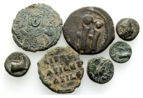 Ancient Bronze Coins….7 Pieces…Sold As Seen.No Returns.