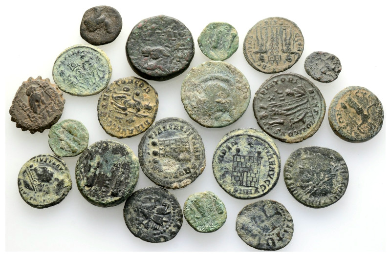 Ancient Bronze Coins…. 20 Pieces…Sold As Seen.No Returns.