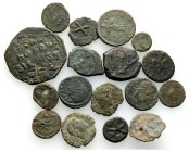 Ancient Bronze Coins….17 Pieces…Sold As Seen.No Returns.