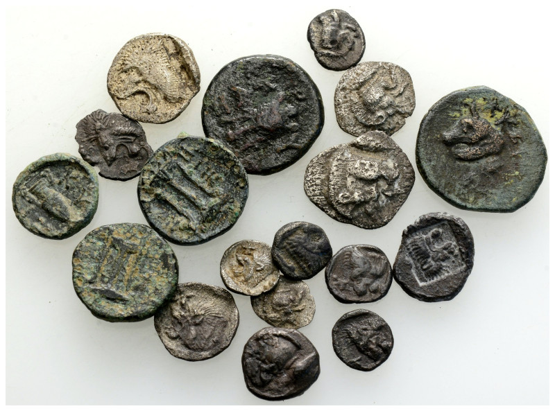 Ancient Bronze Coins…. 18 Pieces…Sold As Seen.No Returns.