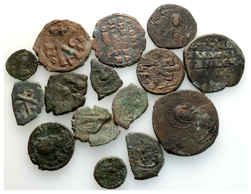 Ancient Bronze Coins….15 Pieces…Sold As Seen.No Returns.