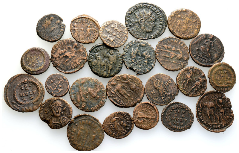 Ancient Bronze Coins…. 24 Pieces…Sold As Seen.No Returns.