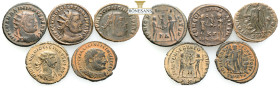 Ancient Bronze Coins….5 Pieces…Sold As Seen.No Returns.