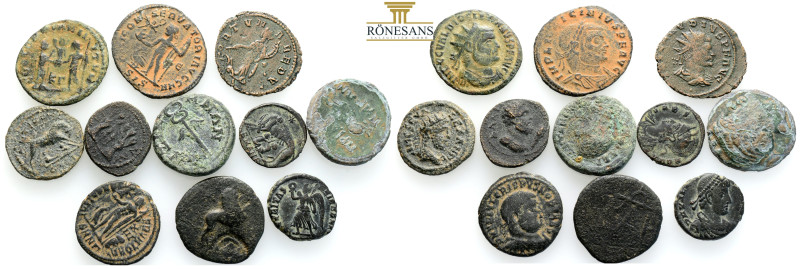 Ancient Bronze Coins…. 11 Pieces…Sold As Seen.No Returns.