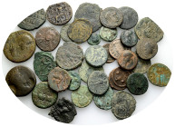 Ancient Bronze Coins….34 Pieces…Sold As Seen.No Returns.