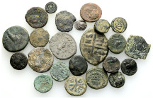 Ancient Bronze Coins….23 Pieces…Sold As Seen.No Returns.