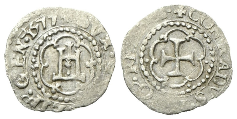 GENOVA
Dogi Biennali, 1528-1797. II Fase, 1541-1637.
Soldino 1577.
Mi
gr. 0,...