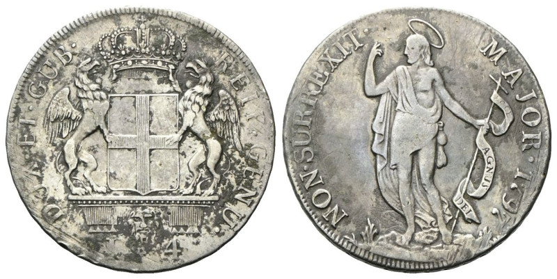 GENOVA
Dogi Biennali, 1528-1797. III Fase, 1637-1797.
4 Lire 1797.
Ag
gr. 16...