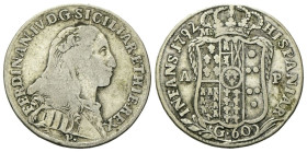 NAPOLI
Ferdinando IV (I) di Borbone, 1759-1816.
Mezza Piastra da 60 Grana 1792.
Ag
gr. 13,38
Dr. FERDINAN IV D G SICILIAR ET HIE REX. Busto coraz...